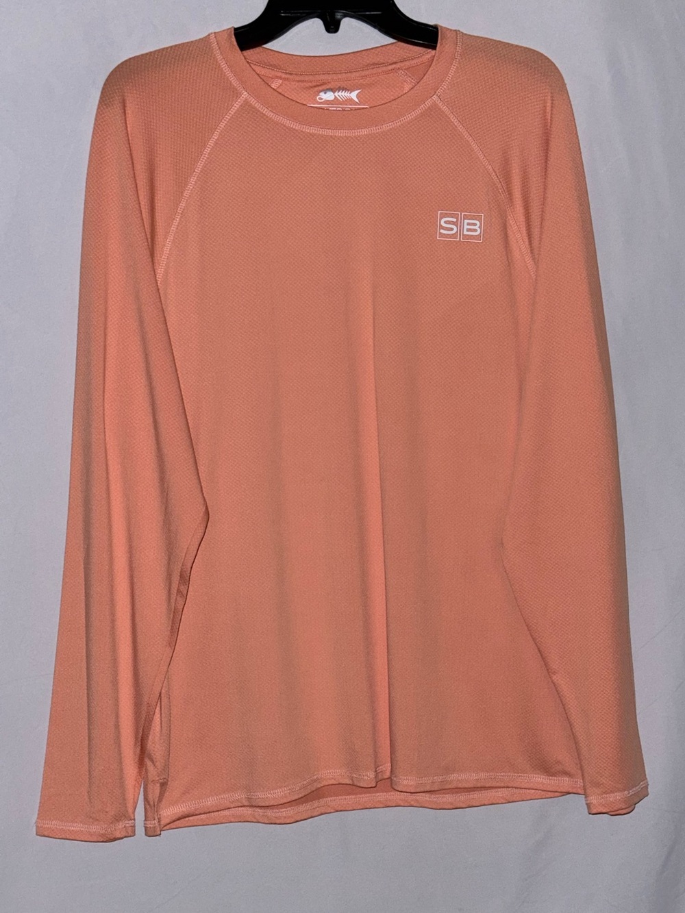 NWT Silver Bait Orange Long Sleeve Performance Fishing Tee Size Medium